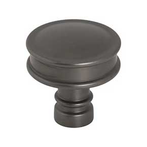 Top Knobs [TK3140AG] Die Cast Zinc Cabinet Knob - Cranford Series - Ash Gray Finish - 1 1/4" Dia.