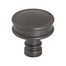 Top Knobs [TK3140AG] Die Cast Zinc Cabinet Knob - Cranford Series - Ash Gray Finish - 1 1/4&quot; Dia.