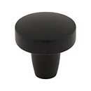 Top Knobs [TK3130BLK] Die Cast Zinc Cabinet Knob - Florham Series - Flat Black Finish - 1 1/4&quot; Dia.