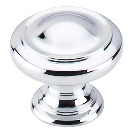 Top Knobs [M1118] Die Cast Zinc Cabinet Knob - Dome Series - Polished Chrome Finish - 1 1/8" Dia.