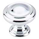 Top Knobs [M1118] Die Cast Zinc Cabinet Knob - Dome Series - Polished Chrome Finish - 1 1/8" Dia.