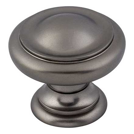Top Knobs [M1564] Die Cast Zinc Cabinet Knob - Dome Series - Ash Gray Finish - 1 1/8" Dia.