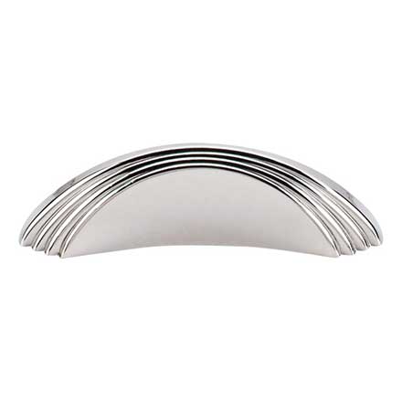 Top Knobs [TK212PN] Die Cast Zinc Cabinet Knob - Sydney Harbour Series - Polished Nickel Finish - 3 1/4" L