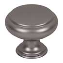 Top Knobs [TK3430AG] Die Cast Zinc Cabinet Knob - Bayridge Series - Ash Gray Finish - 1 1/4" Dia.