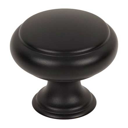 Top Knobs [TK3430BLK] Die Cast Zinc Cabinet Knob - Bayridge Series - Flat Black Finish - 1 1/4" Dia.