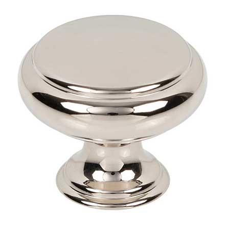 Top Knobs [TK3430PN] Die Cast Zinc Cabinet Knob - Bayridge Series - Polished Nickel Finish - 1 1/4" Dia.