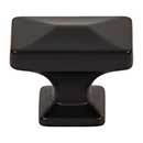 Top Knobs [TK3310BLK] Die Cast Zinc Cabinet Knob - Califon Series - Flat Black Finish - 1 1/4" Sq.