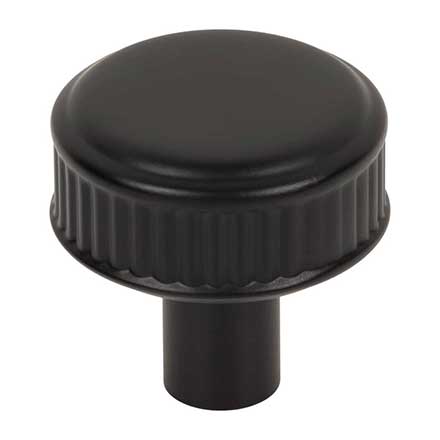 Top Knobs [TK3290BLK] Die Cast Zinc Cabinet Knob - Elland Series - Flat Black Finish - 1 1/4" Dia.