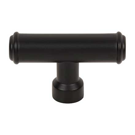 Top Knobs [TK3412BLK] Die Cast Zinc Cabinet Knob - Lavington Series - Flat Black Finish - 2 1/4" L
