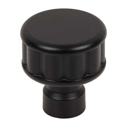 Top Knobs [TK3400BLK] Die Cast Zinc Cabinet Knob - Pemberton Series - Flat Black Finish - 1 1/4" Dia.