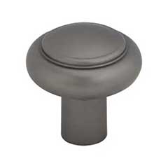 Top Knobs [TK3110AG] Die Cast Zinc Cabinet Knob - Clarence Series - Ash Gray Finish - 1 1/4&quot; Dia.