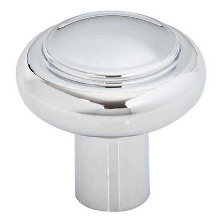 Top Knobs [TK3110PC] Die Cast Zinc Cabinet Knob - Clarence Series - Polished Chrome Finish - 1 1/4" Dia.