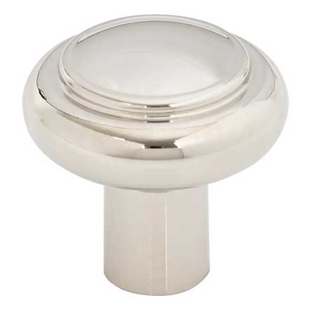 Top Knobs [TK3110PN] Die Cast Zinc Cabinet Knob - Clarence Series - Polished Nickel Finish - 1 1/4&quot; Dia.