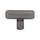 Top Knobs [TK3111AG] Die Cast Zinc Cabinet T-Knob - Clarence Series - Ash Gray Finish - 2" L
