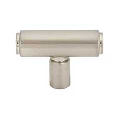 Top Knobs [TK3111BSN] Die Cast Zinc Cabinet T-Knob - Clarence Series - Brushed Satin Nickel Finish - 2&quot; L