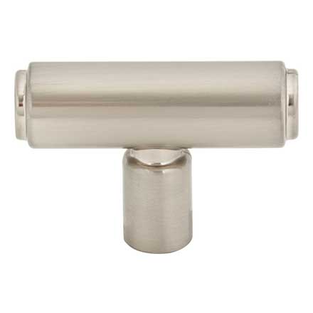 Top Knobs [TK3111BSN] Die Cast Zinc Cabinet T-Knob - Clarence Series - Brushed Satin Nickel Finish - 2" L