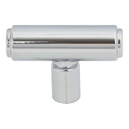 Top Knobs [TK3111PC] Die Cast Zinc Cabinet T-Knob - Clarence Series - Polished Chrome Finish - 2" L