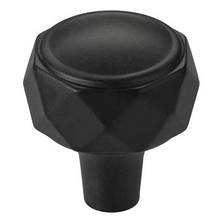 Top Knobs [TK3080BLK] Die Cast Zinc Cabinet Knob - Kingsmill Series - Flat Black Finish - 1 1/4&quot; Dia.