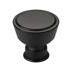Top Knobs [TK3120BLK] Die Cast Zinc Cabinet Knob - Ormonde Series - Flat Black Finish - 1 3/8" Dia.