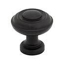 Top Knobs [TK3070BLK] Die Cast Zinc Cabinet Knob - Ulster Series - Flat Black Finish - 1 1/4&quot; Dia.