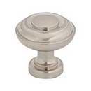 Top Knobs [TK3070BSN] Die Cast Zinc Cabinet Knob - Ulster Series - Brushed Satin Nickel Finish - 1 1/4&quot; Dia.