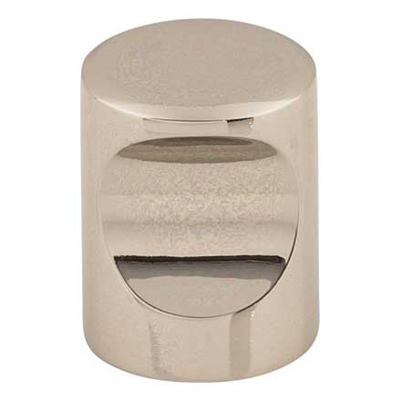 Top Knobs [M1600] Die Cast Zinc Cabinet Knob - Indent Series - Polished Nickel Finish - 3/4" Dia.