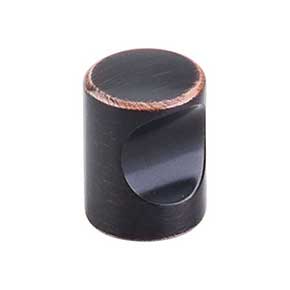 Top Knobs [M1860] Die Cast Zinc Cabinet Knob - Indent Series - Tuscan Bronze Finish - 3/4" Dia.