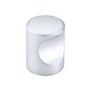 Top Knobs [M1872] Die Cast Zinc Cabinet Knob - Indent Series - Aluminum Finish - 3/4" Dia.