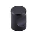 Top Knobs [M581] Die Cast Zinc Cabinet Knob - Indent Series - Flat Black Finish - 3/4" Dia.