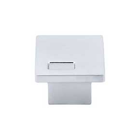 Top Knobs [TK269ALU] Die Cast Zinc Cabinet Knob - Modern Metro Slot Series - Aluminum Finish - 1 1/4" Sq.