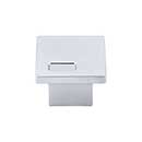 Top Knobs [TK269ALU] Die Cast Zinc Cabinet Knob - Modern Metro Slot Series - Aluminum Finish - 1 1/4" Sq.