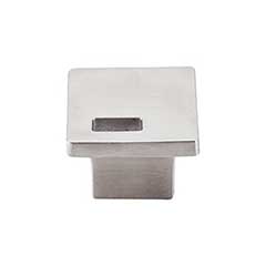 Top Knobs [TK269SS] Stainless Steel Cabinet Knob - Modern Metro Slot Series - Brushed Finish - 1 1/4&quot; Sq.