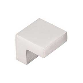 Top Knobs [M1164] Die Cast Zinc Cabinet Knob - Square Series - Brushed Satin Nickel Finish - 5/8" C/C - 1" Sq.