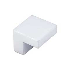 Top Knobs [M1874] Die Cast Zinc Cabinet Knob - Square Series - Aluminum Finish - 5/8" C/C - 1" Sq.