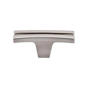 Top Knobs [TK87BSN] Die Cast Zinc Cabinet Knob - Flared Series - Brushed Satin Nickel Finish - 2 5/8" L