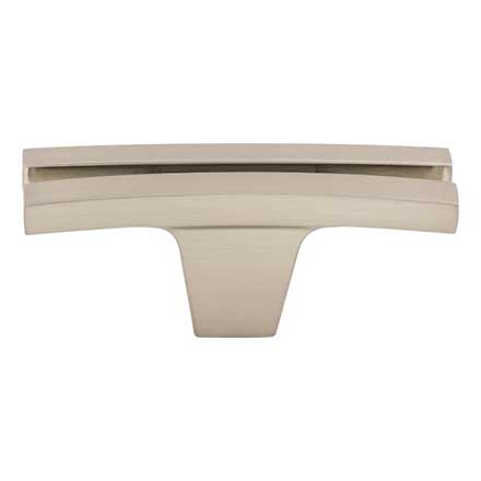 Top Knobs [TK87BSN] Die Cast Zinc Cabinet Knob - Flared Series - Brushed Satin Nickel Finish - 2 5/8" L