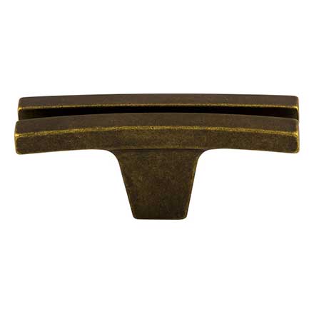Top Knobs [TK87GBZ] Die Cast Zinc Cabinet Knob - Flared Series - German Bronze Finish - 2 5/8" L