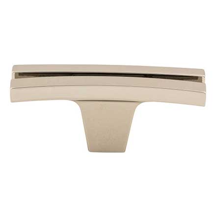 Top Knobs [TK87PN] Die Cast Zinc Cabinet Knob - Flared Series - Polished Nickel Finish - 2 5/8" L
