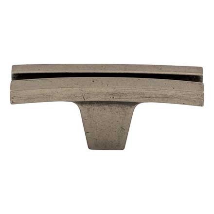 Top Knobs [TK87PTA] Die Cast Zinc Cabinet Knob - Flared Series - Pewter Antique Finish - 2 5/8" L