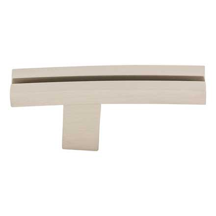 Top Knobs [TK82BSN] Die Cast Zinc Cabinet Knob - Inset Rail Series - Brushed Satin Nickel Finish - 2 5/8&quot; L