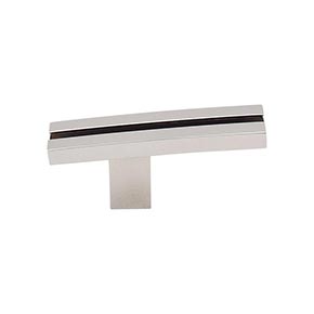 Top Knobs [TK82PN] Die Cast Zinc Cabinet Knob - Inset Rail Series - Polished Nickel Finish - 2 5/8" L