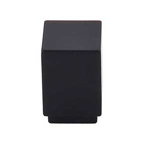 Top Knobs [TK33BLK] Die Cast Zinc Cabinet Knob - Linear Knob Series - Flat Black Finish - 3/4" Sq.