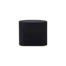 Top Knobs [TK73BLK] Die Cast Zinc Cabinet Knob - Oval Slot Series - Flat Black Finish - 3/4" C/C - 1 1/4" L