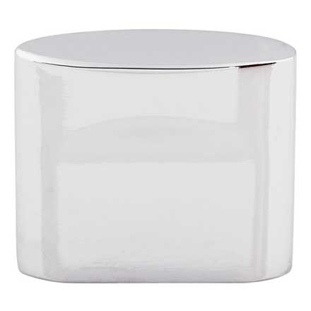 Top Knobs [TK73PC] Die Cast Zinc Cabinet Knob - Oval Slot Series - Polished Chrome Finish - 3/4" C/C - 1 1/4" L