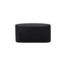 Top Knobs [TK74BLK] Die Cast Zinc Cabinet Knob - Oval Slot Series - Flat Black Finish - 1 1/2" C/C - 2 1/4" L