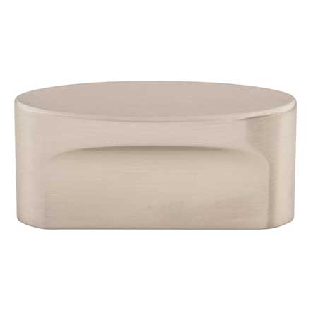 Top Knobs [TK74BSN] Die Cast Zinc Cabinet Knob - Oval Slot Series - Brushed Satin Nickel Finish - 1 1/2" C/C - 2 1/4" L