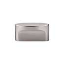 Top Knobs [TK74BSN] Die Cast Zinc Cabinet Knob - Oval Slot Series - Brushed Satin Nickel Finish - 1 1/2" C/C - 2 1/4" L