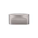 Top Knobs [TK74BSN] Die Cast Zinc Cabinet Knob - Oval Slot Series - Brushed Satin Nickel Finish - 1 1/2&quot; C/C - 2 1/4&quot; L