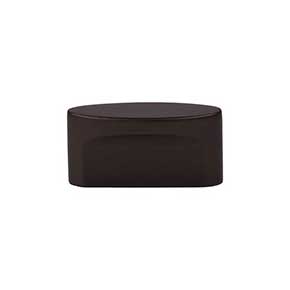 Top Knobs [TK74ORB] Die Cast Zinc Cabinet Knob - Oval Slot Series - Oil Rubbed Bronze Finish - 1 1/2" C/C - 2 1/4" L