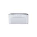 Top Knobs [TK74PC] Die Cast Zinc Cabinet Knob - Oval Slot Series - Polished Chrome Finish - 1 1/2&quot; C/C - 2 1/4&quot; L